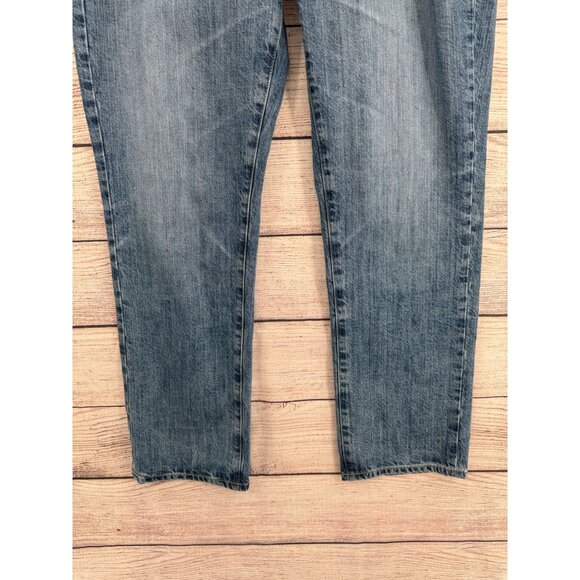 AG Adriano Goldschmied Saige High Rise Straight Jeans Womens 31 Blue Medium Wash - Picture 5 of 12